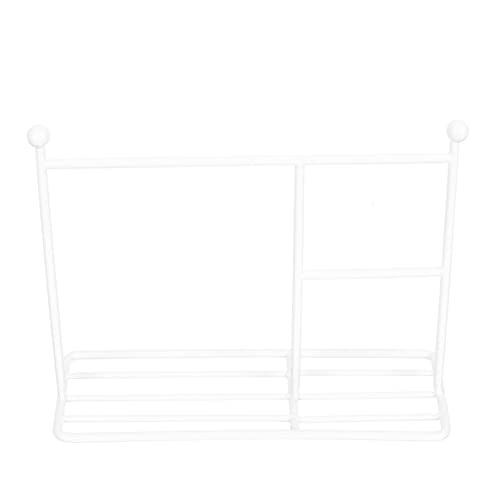 CHICAMPERA Mini-Aufhänger kleiderständer Mini House Accessory Mini-Puppenhausregal Miniaturkleiderbügel Mini-Tuchständer Wäscheständer Mini-Wäscheständer Miniaturmöbel Eisen Weiß von CHICAMPERA