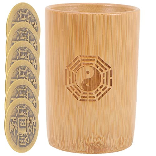 CHICAMPERA Mini Bambus Wahrsage Eimer mit Kupfermünzen Traditionelles Chinesisches Wahrsage für Feng Shui und Glücksspiele für Besondere Anlässe und Gemeinsames CHICAMPERA Mini Bambus Wahrsage Eimer mit Kupfermünzen Traditionelles Chinesisches Wahrsage für Feng Shui und Glücksspiele für Besondere Anlässe und Gemeinsames von CHICAMPERA