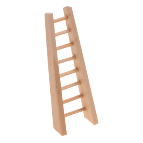 CHICAMPERA Mini Holz Trittleiter Fee Garten Leiter Möbel Miniatur Leiter Puppenhaus Ornament DIY Handwerk Zubehör Für Landschaft von CHICAMPERA