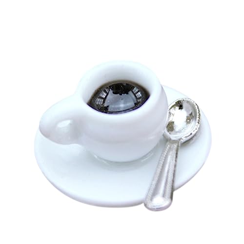 CHICAMPERA Miniatur Kaffee-Tasse Modell Für Puppenhaus-Dekoration Realistische Mini-kaffeetasse Mit Untertasse Foto-Requisite Für Kreative Mini-szenen Dollhouse Spielzeug CHICAMPERA Miniatur Kaffee-Tasse Modell Für Puppenhaus-Dekoration Realistische Mini-kaffeetasse Mit Untertasse Foto-Requisite Für Kreative Mini-szenen Dollhouse Spielzeug von CHICAMPERA