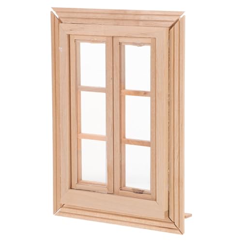CHICAMPERA Mini-Möbelmodell Steht Zubehör Puppe Miniaturdekor Mini- -Ornament-Miniaturen Mini-Hausschmuck Mini Möbelmodelle winzige Fensterdekoration Miniaturmöbel Mini-Dekoration hölzern von CHICAMPERA