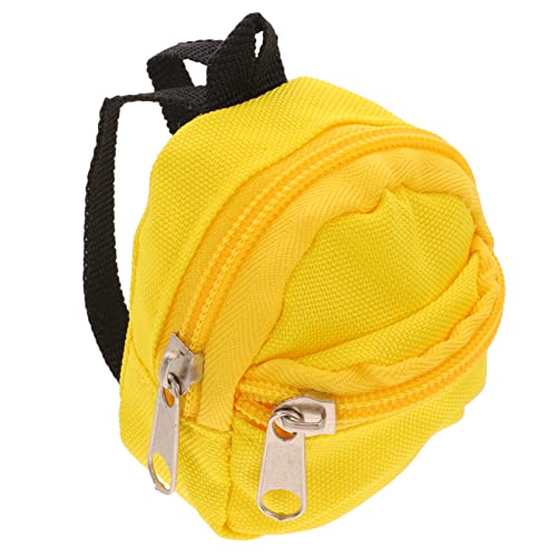 CHICAMPERA Mini Puppenrucksack Gelb Dekorativer Rucksack für Puppenfotografie und Spielzeugdekoration Leicht und Kompakt für Kreative Spielideen und Puppenzubehör CHICAMPERA Mini Puppenrucksack Gelb Dekorativer Rucksack für Puppenfotografie und Spielzeugdekoration Leicht und Kompakt für Kreative Spielideen und Puppenzubehör von CHICAMPERA