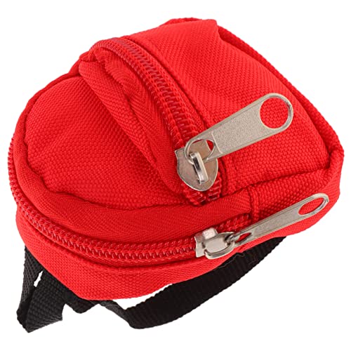 CHICAMPERA Mini Puppenrucksack für Bjd Rotes Dekorationsaccessoire mit Reißverschluss für Puppenoutfits und Mikroszenen Sicher und Langlebig für Kleine Mädchen CHICAMPERA Mini Puppenrucksack für Bjd Rotes Dekorationsaccessoire mit Reißverschluss für Puppenoutfits und Mikroszenen Sicher und Langlebig für Kleine Mädchen von CHICAMPERA