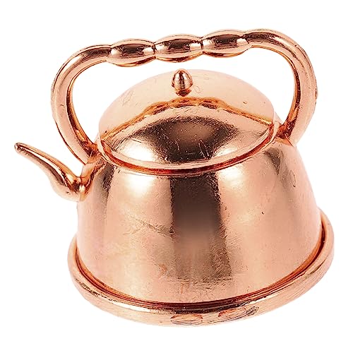 CHICAMPERA Mini -Retro - Teekannen geformt klein Miniatur dekoration mini kuscheltier wasserkocher dekoratives Teegeschirr Ornament Metall Rose Gold CHICAMPERA Mini -Retro - Teekannen geformt klein Miniatur dekoration mini kuscheltier wasserkocher dekoratives Teegeschirr Ornament Metall Rose Gold von CHICAMPERA