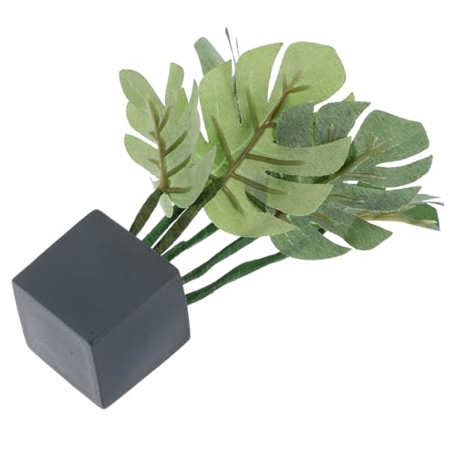 CHICAMPERA Miniatur Bonsai Pflanze Für Puppenhaus Realistische Deko Mit Grünem Topf Für Kreative Miniatur-gärten Hauszubehör Ergänzung Für Ihre Innendekoration von CHICAMPERA