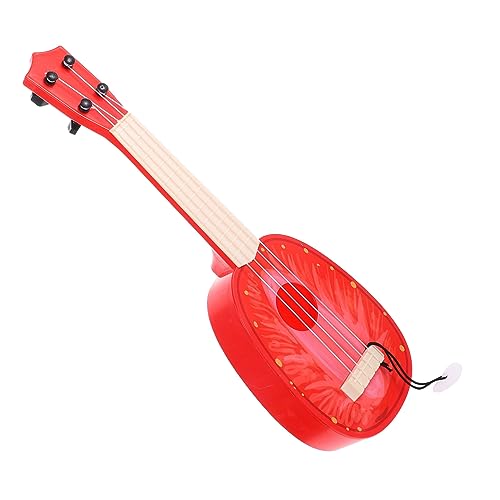 CHICAMPERA Mini Ukulele Lebensechtes Kunststoff Instrument für Anfänger Erdbeer Design für Partys und Dekoration Leicht und Tragbar Perfektes Lernspielzeug CHICAMPERA Mini Ukulele Lebensechtes Kunststoff Instrument für Anfänger Erdbeer Design für Partys und Dekoration Leicht und Tragbar Perfektes Lernspielzeug von CHICAMPERA