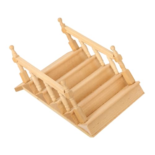 CHICAMPERA Winziges Treppenmöbel-Set Mini-treppe Mit Handlauf Aus Holz Für Jungen Und Mädchen Zum Spielen Und Für Die Landschaftsgestaltung CHICAMPERA Winziges Treppenmöbel-Set Mini-treppe Mit Handlauf Aus Holz Für Jungen Und Mädchen Zum Spielen Und Für Die Landschaftsgestaltung von CHICAMPERA