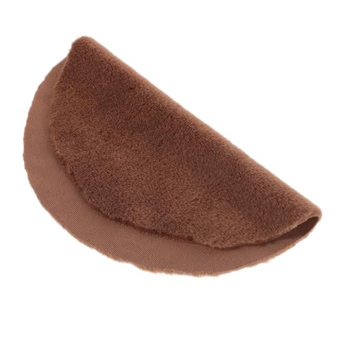 CHICAMPERA Mini-puppenhaus-Teppich Mini-hausteppich Mini-Dekoration Puppenhaus Bodenmatte Winziger Hausteppich Kleine Hausdekoration Mini-Teppich Mini-hausverzierung Plüsch Brown von CHICAMPERA