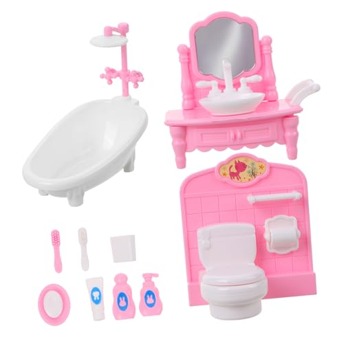 CHICAMPERA Miniatur Badezimmer Zubehör aus Puppenhaus Möbel Badezimmerdekor Handwerkliches für Multifunktionale Mini Badezimmereinrichtung Dekoratives Puppenhaus Accessoire CHICAMPERA Miniatur Badezimmer Zubehör aus Puppenhaus Möbel Badezimmerdekor Handwerkliches für Multifunktionale Mini Badezimmereinrichtung Dekoratives Puppenhaus Accessoire von CHICAMPERA