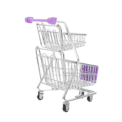 CHICAMPERA Miniatur Einkaufswagen Doppelschichtiger Trolley für Details Perfektes für CHICAMPERA Miniatur Einkaufswagen Doppelschichtiger Trolley für Details Perfektes für von CHICAMPERA