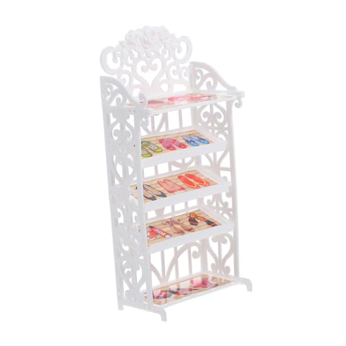 CHICAMPERA Miniatur Schuhregal für Puppenhaus Kreativer Aufbewahrungsschrank für Puppenschuhe Leicht und Praktisch für Fantasievolles und Dekoration CHICAMPERA Miniatur Schuhregal für Puppenhaus Kreativer Aufbewahrungsschrank für Puppenschuhe Leicht und Praktisch für Fantasievolles und Dekoration von CHICAMPERA