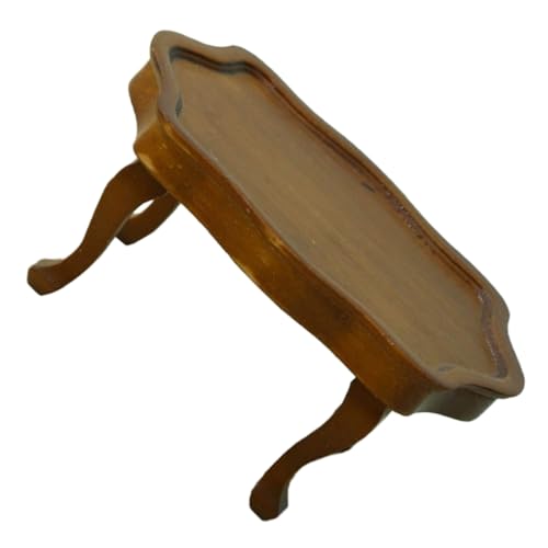 CHICAMPERA Miniatur Tisch für Puppenhaus Moderner Kaffeetisch mit Realistischen Details für Miniaturküchen und Wohnzimmer Vielseitig Einsetzbar und Stilvolles Accessoire von CHICAMPERA