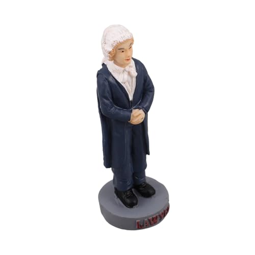 CHICAMPERA Ornamente Figuren Sandkasten Mini Menschen Modell Regal Dekoration Modell Für Szenen Tischskulptur Kleine Vintage Statue Modellzüge Desktop Szenen Mini Menschen Harz Schwarz von CHICAMPERA