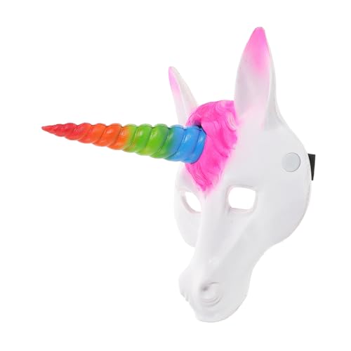 CHICAMPERA PU Schaum Einhornmaske Bunt Halloween Party Kostümmaske für Erwachsene Realistisch Leicht für Fasching Karneval Maskerade CHICAMPERA PU Schaum Einhornmaske Bunt Halloween Party Kostümmaske für Erwachsene Realistisch Leicht für Fasching Karneval Maskerade von CHICAMPERA