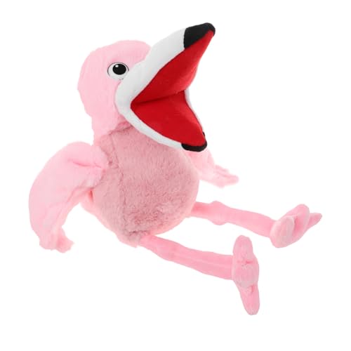 CHICAMPERA Plüsch Handpuppe Handpuppen Für Partys Zeichentrickfigur Spielzeugfigur Für Lebensechte Handerzählpuppe Puppen Für Handpuppe Zum Geschichtenerzählen Rosa Pp Baumwolle von CHICAMPERA