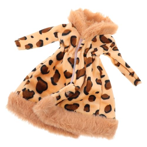 CHICAMPERA Plüschmantelpuppe Bezauberndes Puppenkostüm Miniatur Puppen Outfit Wiederverwendbares Puppenkostüm Kleidung Für Puppen Mini Puppen Outfit Austauschbare Puppenkleidung von CHICAMPERA