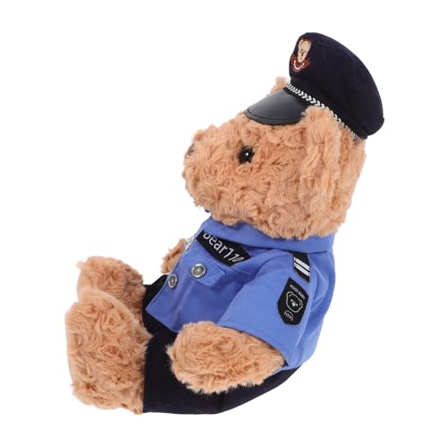 CHICAMPERA Polizeibär Plüschspielzeug Niedliches Kuscheltier mit Uniform und Mütze Perfektes für Teenager für Dekoration und CHICAMPERA Polizeibär Plüschspielzeug Niedliches Kuscheltier mit Uniform und Mütze Perfektes für Teenager für Dekoration und von CHICAMPERA