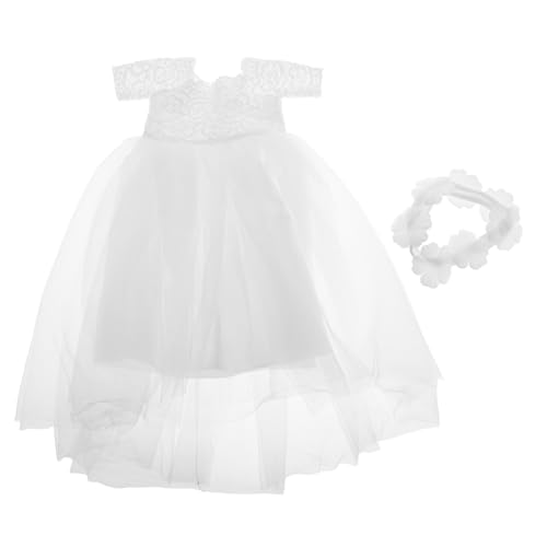 CHICAMPERA Puppen Brautkleid Feiner Handwerkskunst Hochzeitskleid für Amerikanische Mädchenpuppen Elegantes Ankleidezubehör für Kreative Spielmomente von CHICAMPERA