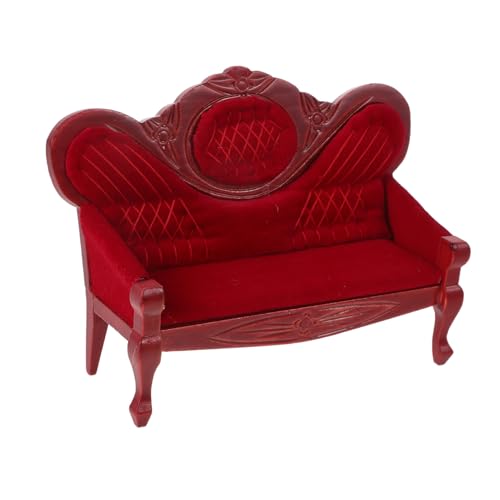 CHICAMPERA Puppenhaus Couch Miniatur Sofa Modell Puppenhaus Wohnzimmer Möbel 1:12 Maßstab Modell Mini Künstliche Szene Dekoration CHICAMPERA Puppenhaus Couch Miniatur Sofa Modell Puppenhaus Wohnzimmer Möbel 1:12 Maßstab Modell Mini Künstliche Szene Dekoration von CHICAMPERA