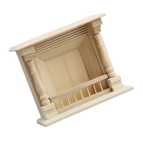 CHICAMPERA Puppenhaus-Miniatur-holzkamin, Unvollendete DIY-möbel, 1:12, Mini-Kamin-Modell, Kleine Möbel, Dekoration, Zubehör, Kleines, Szene- CHICAMPERA Puppenhaus-Miniatur-holzkamin, Unvollendete DIY-möbel, 1:12, Mini-Kamin-Modell, Kleine Möbel, Dekoration, Zubehör, Kleines, Szene- von CHICAMPERA