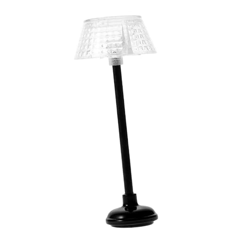 CHICAMPERA Puppenhaus Stehlampe Miniaturlampe Puppenhaus Licht Puppenhaus-Nachttisch Puppenhausbeleuchtung Puppenhaus-Beleuchtungsset Minipuppen für Puppenhaus Mini-Puppenhaus- Plastik von CHICAMPERA