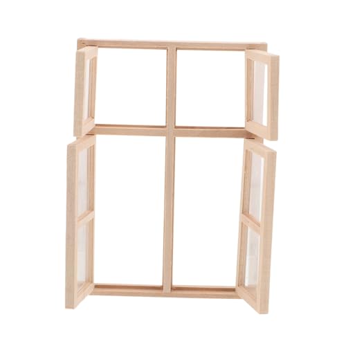 CHICAMPERA Puppenhaus-Tür- und Fenstermodell Dekoration gebaut klein Holz Modellbau puppenhaus deko puppenhaus Einrichtung Puppenhaus Bücherregal Puppenhaus-Wunschbecken hölzern Khaki CHICAMPERA Puppenhaus-Tür- und Fenstermodell Dekoration gebaut klein Holz Modellbau puppenhaus deko puppenhaus Einrichtung Puppenhaus Bücherregal Puppenhaus-Wunschbecken hölzern Khaki von CHICAMPERA