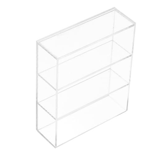 CHICAMPERA Miniatur Acryl Bücherregal Für Puppenhäuser Transparentes Möbelstück Als Dekorativer Aussteller Für Mini-szenen Und Spielzeug Für Kinderzimmer Und Miniatur-Dekoration CHICAMPERA Miniatur Acryl Bücherregal Für Puppenhäuser Transparentes Möbelstück Als Dekorativer Aussteller Für Mini-szenen Und Spielzeug Für Kinderzimmer Und Miniatur-Dekoration von CHICAMPERA