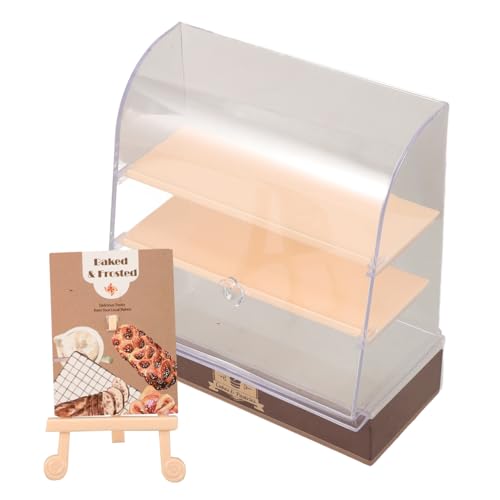CHICAMPERA Puppenhaus-bäckerei-vitrine, 1:12 Miniatur-kuchenständer, Arbeitsplatte, Würfel-Puppen-bäckerei-Regal, Transparente Vitrine Für Figuren CHICAMPERA Puppenhaus-bäckerei-vitrine, 1:12 Miniatur-kuchenständer, Arbeitsplatte, Würfel-Puppen-bäckerei-Regal, Transparente Vitrine Für Figuren von CHICAMPERA