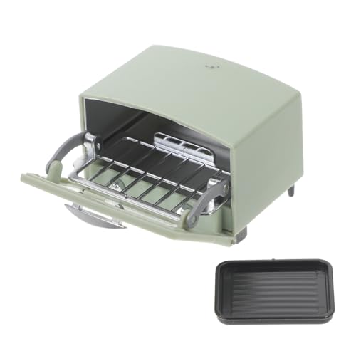 CHICAMPERA Puppenhausofen küchen geräte küchengeräte Mobile ziernieten The Present Edith Eger + Mini-Backofen- Mini-Raumszenenspielzeug Mini-Backofen-Modell Plastik Green von CHICAMPERA