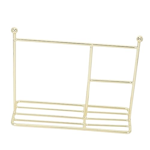 CHICAMPERA Puppenkleiderlagerstange Puppenhaus Anzeige Mädchen Miniatur kleine Kleiderstange Mini-Kleiderregal aus Metall Mini-Kleiderständer Kleine Kleidungsständer Golden von CHICAMPERA