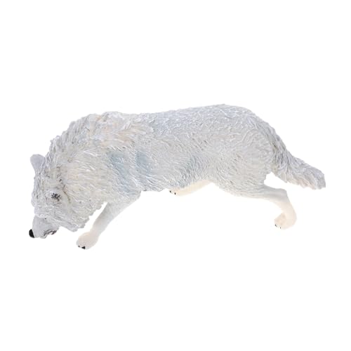 CHICAMPERA Realistisches Wolfsmodell für Kognitive Wildtierfigur Tischdekoration für Zuhause Verarbeitung für Schlafzimmer und Wohnzimmer Perfektes von CHICAMPERA