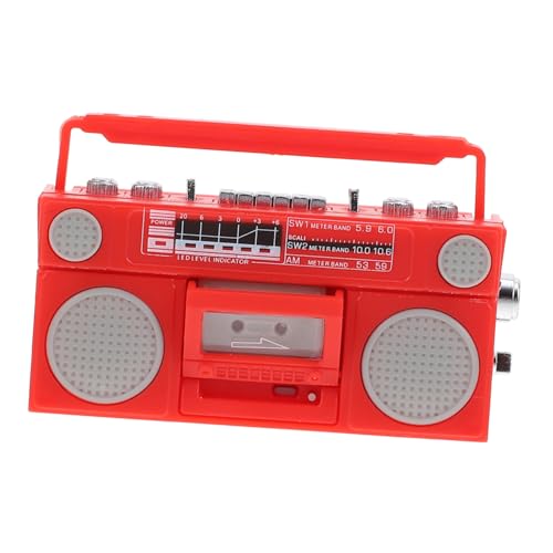 CHICAMPERA Retro Radio Modell Puppenhaus Zubehör für Landschafts Layouts Hochwertiges Mini Funkschmuck aus Robustem DIY Spielhäuser und Miniaturwelten CHICAMPERA Retro Radio Modell Puppenhaus Zubehör für Landschafts Layouts Hochwertiges Mini Funkschmuck aus Robustem DIY Spielhäuser und Miniaturwelten von CHICAMPERA