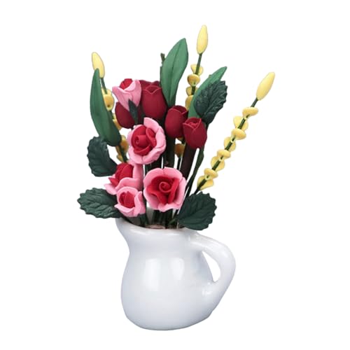 CHICAMPERA Rosenverzierung microanlagen Micro Plants Miniaturdekoration Miniaturpflanzen Toy Miniaturartikel Puppenhaus-Miniaturen Miniatur-Dinge Miniatur-Zeug winzige Pflanzen Harz von CHICAMPERA