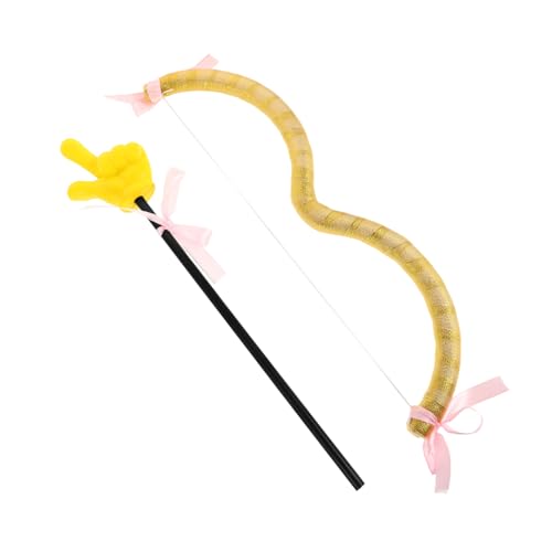 CHICAMPERA Satz Kostüm-Requisiten Zum Valentinstag Amor- -stütze Valentinstag Zubehör Amor-Accessoires Für Frauen Amor Pfeile Amor-kostümzubehör Amor-Halloween-kostüm Plastik Yellow von CHICAMPERA