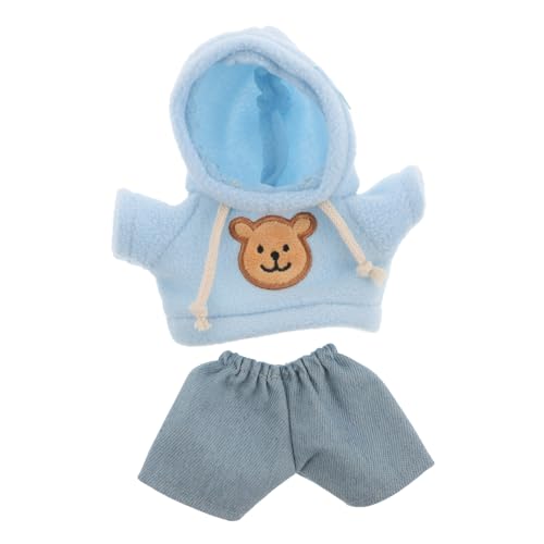 CHICAMPERA Satz Plüschtier Plüsch Tier Kleidung Mini-Bär-Puppenkleidung Puppenkostüm für Anziehzubehör dekoratives Bärenkostüm Puppenkleidung tragen Stoff von CHICAMPERA