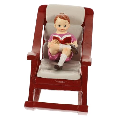 CHICAMPERA Schaukelstuhl für Puppenhaus mit Junge Girl Figur Resin Deko für Garten und Perfektes Zubehör für Szenen und DIY Projekte CHICAMPERA Schaukelstuhl für Puppenhaus mit Junge Girl Figur Resin Deko für Garten und Perfektes Zubehör für Szenen und DIY Projekte von CHICAMPERA