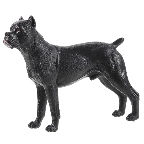 CHICAMPERA Realistische Simulation Dog Figur Hochwertiges Kunststoffmaterial Lebendige Hundefigur Für Junge Mädchen Dekoration Für Zuhause Spielzeug Fördert Kreativität Tierwissen von CHICAMPERA