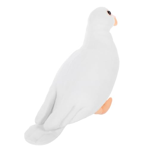 CHICAMPERA Simulierte Taubenpuppe Taube gefüllte Taube Plüschtaube Wohnkultur ausgestopfte Taube Realistische Taubenornamente Plüsch-Taubenpuppe Simulation Taube PP Baumwolle Weiß CHICAMPERA Simulierte Taubenpuppe Taube gefüllte Taube Plüschtaube Wohnkultur ausgestopfte Taube Realistische Taubenornamente Plüsch-Taubenpuppe Simulation Taube PP Baumwolle Weiß von CHICAMPERA