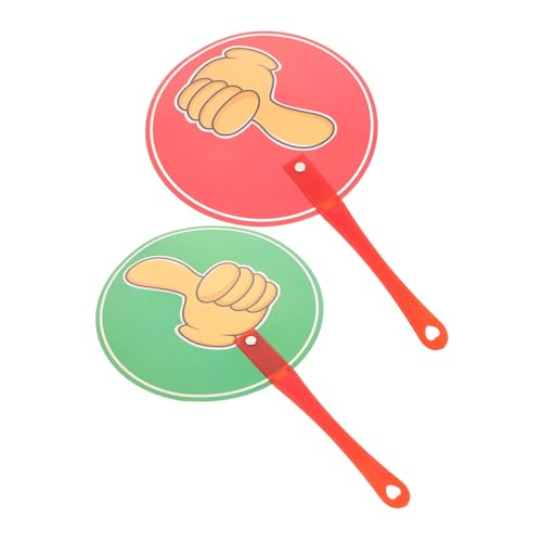 CHICAMPERA Spiel Hand Hält Karten Daumen Hoch Daumen Runter Zeichen Abstimmung Paddel Auktions Paddel Gadgets Klassenzimmer Handzeichen Für Schüler Zeichen Klassenzimmer Daumen Hoch von CHICAMPERA
