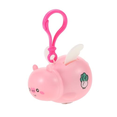 CHICAMPERA Kleiner Schlüsselanhänger Mit Fliegendem Schwein Niedliches Design Mit Zugschnur Interaktives Spielzeug Für Taschen Und Perfektes Accessoire Für Schweinliebhaber von CHICAMPERA