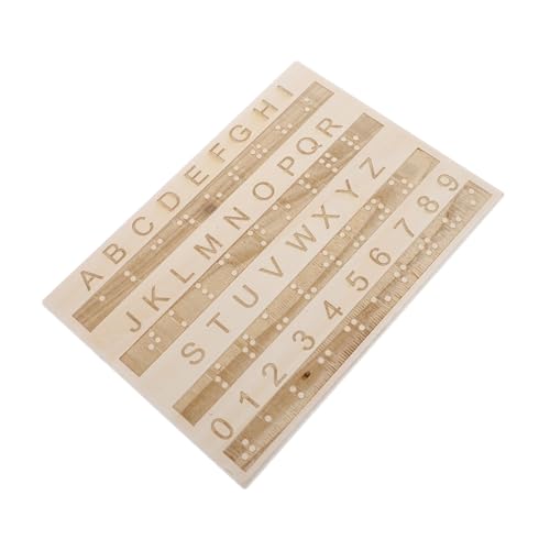 CHICAMPERA Tafel mit Braille-Alphabet Braille- Braille-Lernwerkzeug Braille-Spielkarten Alphabet -Diagramm Braille-Spiele Sprechende Uhr für Blinde Braille-Bücher hölzern CHICAMPERA Tafel mit Braille-Alphabet Braille- Braille-Lernwerkzeug Braille-Spielkarten Alphabet -Diagramm Braille-Spiele Sprechende Uhr für Blinde Braille-Bücher hölzern von CHICAMPERA
