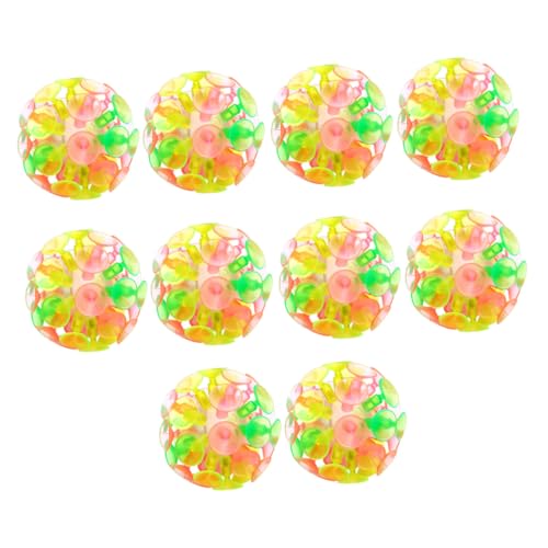 CHICAMPERA Teiliges Saugnapf Ball Bunte Saugnäpfe Kreatives Leuchtspielzeug für Jungen und Mädchen Ab Jahren Fördert Eltern Junge Mädchen interaktion und Stressabbauendes Zufällige Farbe von CHICAMPERA
