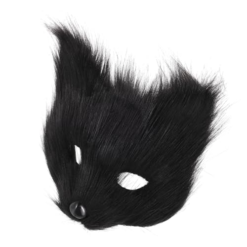 CHICAMPERA Tiermaske Maskenballmasken Fuchs Halloween Tiergesichtsmaske Tier Cosplay Maske Einzigartige Maske Zarte Partymaske Realistische Maske Partyzubehör Haare Schwarz CHICAMPERA Tiermaske Maskenballmasken Fuchs Halloween Tiergesichtsmaske Tier Cosplay Maske Einzigartige Maske Zarte Partymaske Realistische Maske Partyzubehör Haare Schwarz von CHICAMPERA