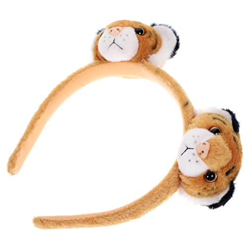 CHICAMPERA Tiger Stirnband Plüsch Tierkostüm Accessoire für Cosplay mit Realistischem Design Bequemes Material Geeignet für Bühnenauftritte und Fotoshootings CHICAMPERA Tiger Stirnband Plüsch Tierkostüm Accessoire für Cosplay mit Realistischem Design Bequemes Material Geeignet für Bühnenauftritte und Fotoshootings von CHICAMPERA