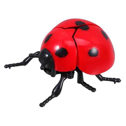 CHICAMPERA Winden Sie Ladybug Realistic Crawl Beetle Toy Für Kinder Simulationsinsektenmodell Tierspielzeug Mechanische Uhrwerk Marienkäfer von CHICAMPERA