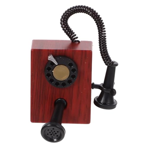 CHICAMPERA min Telefonmöbel kleines Mini-Telefon Mini-Telefonmodell Mini-Puppenhaus- Miniatur-Haustelefonmodell Miniatur-Retro-Telefonmodell Retro-Telefonfigur Plastik Dunkelbraun CHICAMPERA min Telefonmöbel kleines Mini-Telefon Mini-Telefonmodell Mini-Puppenhaus- Miniatur-Haustelefonmodell Miniatur-Retro-Telefonmodell Retro-Telefonfigur Plastik Dunkelbraun von CHICAMPERA
