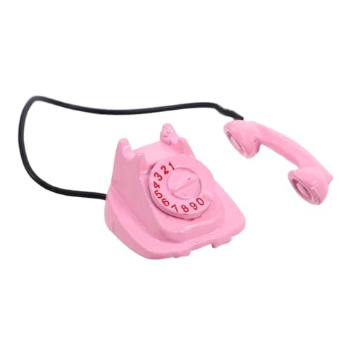 Telefon Modell für Puppenhaus Retro Dekoration Vintage Szene Charmante Accessoires für Schlafzimmer und Kreative Geschichten von CHICAMPERA