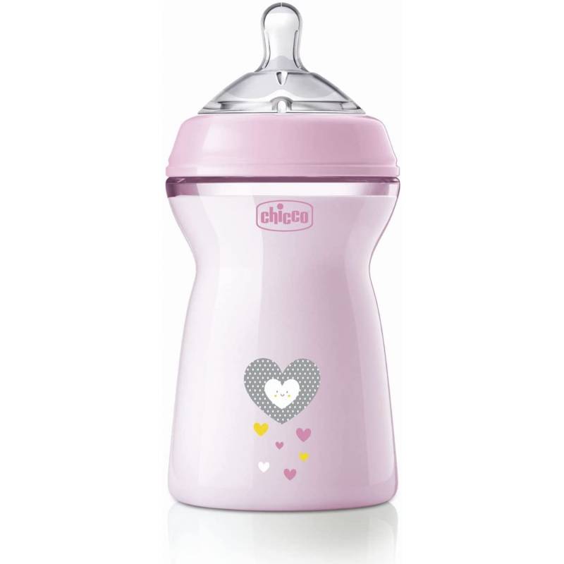 Chicco Bib Natfeel 6m+ Girl 330 Ml Rosa von CHICCO