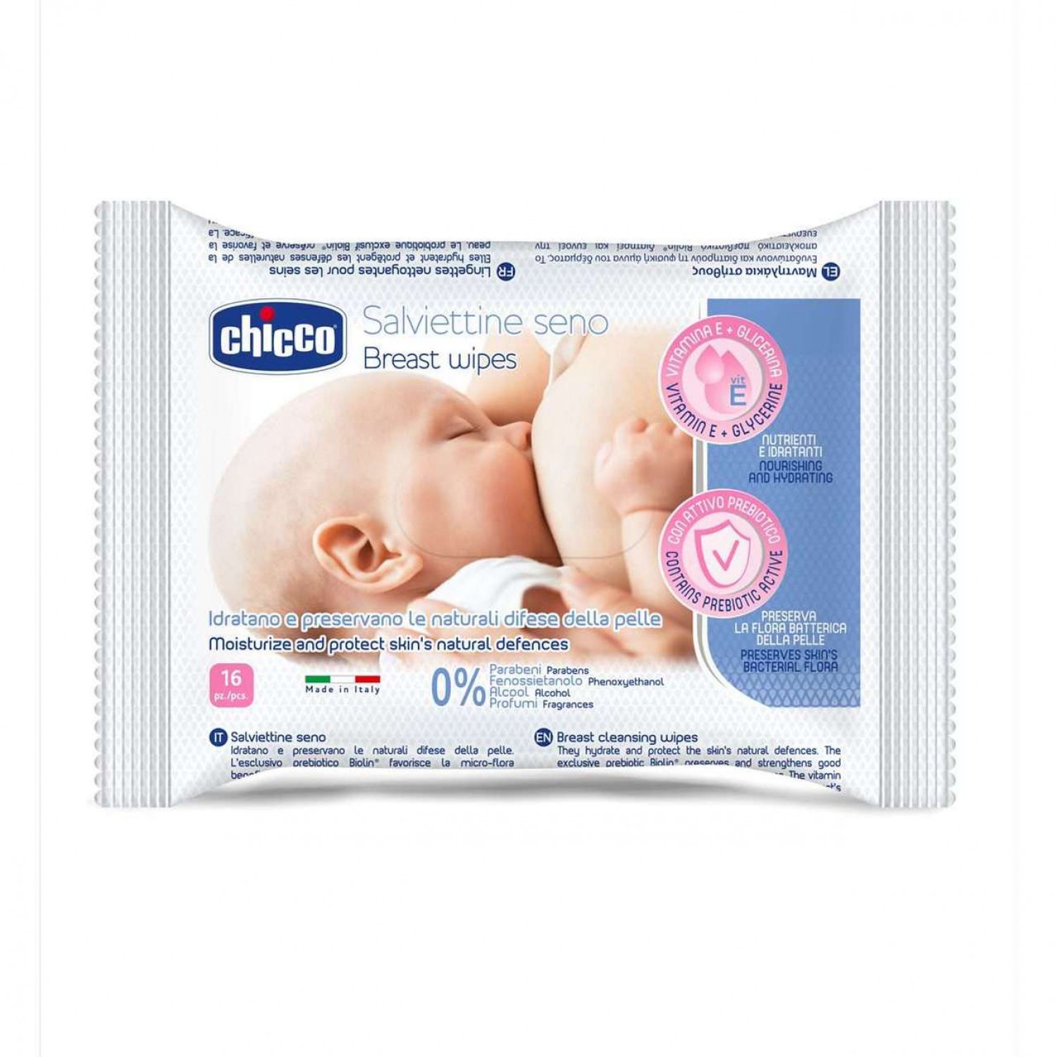 Chicco Brustreinigungstücher 16 Stück von CHICCO
