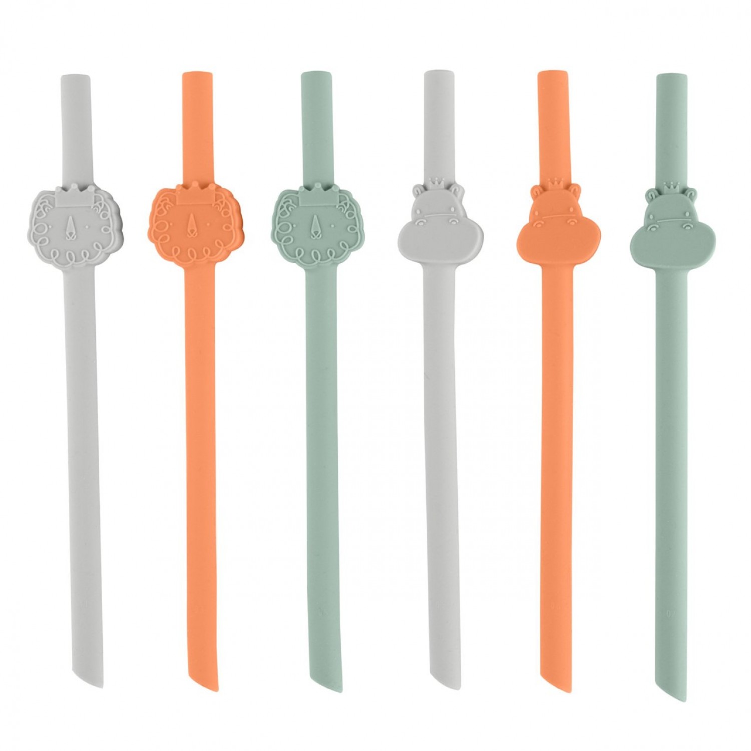 Chicco Cannucce in silicone - 6pcs 12M+ Chicco Cannucce in silicone - 6pcs 12M+ von CHICCO